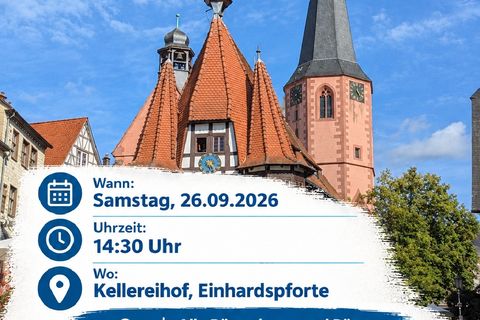 Einladungsplakat zur Förderbescheidübergabe