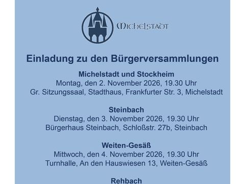 Plakat der Bürgerversammlungen