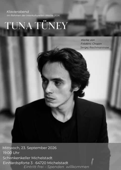 Klavierkonzert mit Tuna Tüney im Schenkenkeller