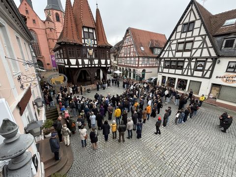Pogromnachtgedenken auf dem Marktplatz